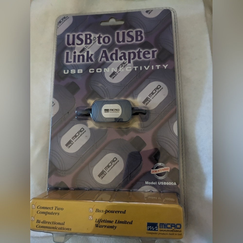 USB to USB Link Adapter NWT